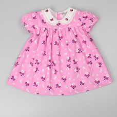 D32725 Baby Girls All Over Print Lined Dress  (1-2 Years)